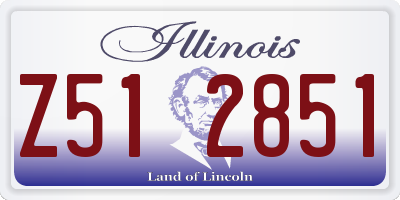 IL license plate Z512851