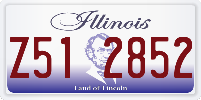 IL license plate Z512852