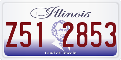 IL license plate Z512853