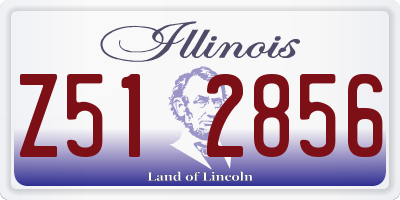 IL license plate Z512856