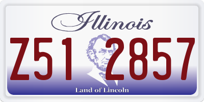 IL license plate Z512857