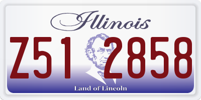 IL license plate Z512858