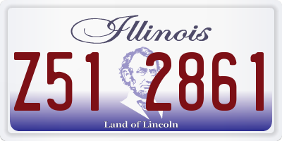 IL license plate Z512861