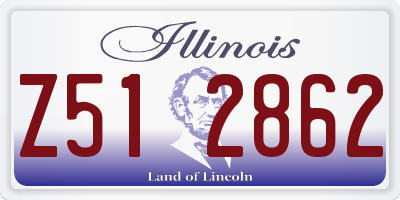 IL license plate Z512862