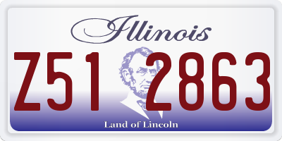 IL license plate Z512863