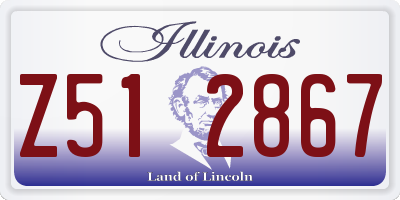 IL license plate Z512867