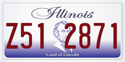IL license plate Z512871