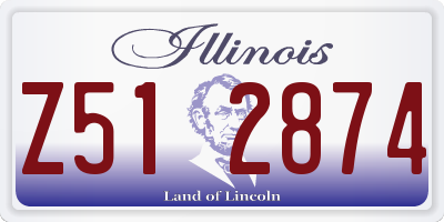 IL license plate Z512874