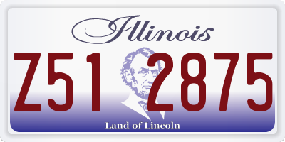 IL license plate Z512875