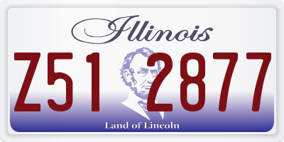 IL license plate Z512877