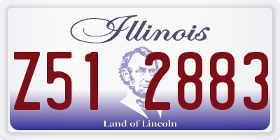 IL license plate Z512883