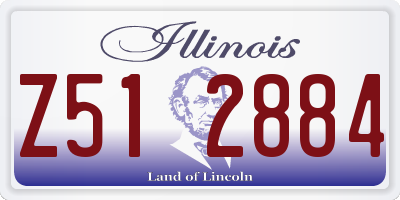 IL license plate Z512884