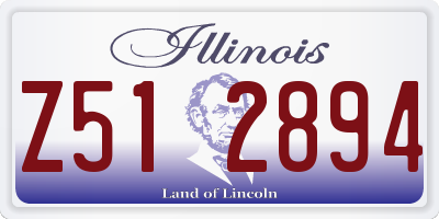 IL license plate Z512894