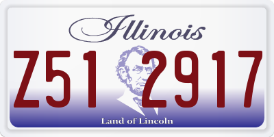 IL license plate Z512917