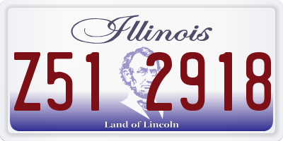 IL license plate Z512918