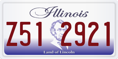 IL license plate Z512921