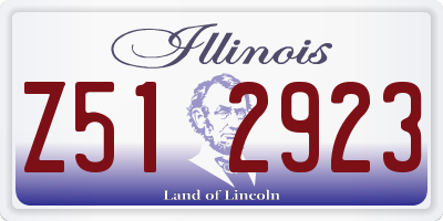 IL license plate Z512923