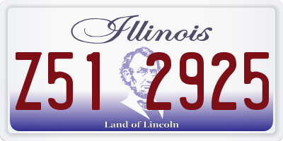 IL license plate Z512925