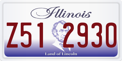 IL license plate Z512930