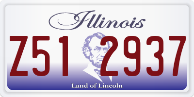 IL license plate Z512937