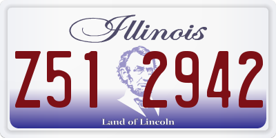 IL license plate Z512942