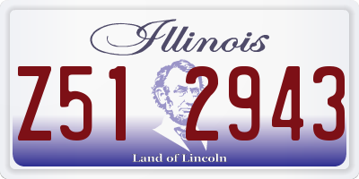 IL license plate Z512943