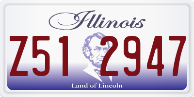 IL license plate Z512947