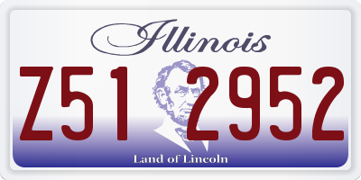 IL license plate Z512952