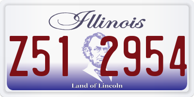 IL license plate Z512954