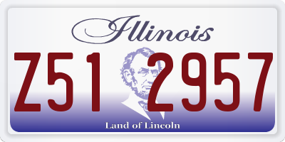 IL license plate Z512957