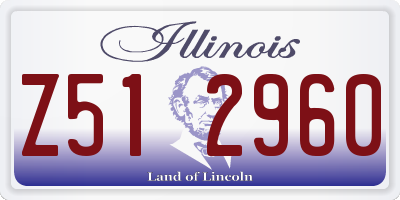 IL license plate Z512960