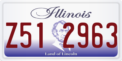 IL license plate Z512963