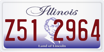 IL license plate Z512964