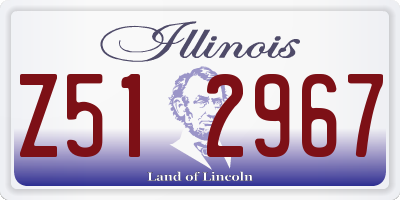 IL license plate Z512967