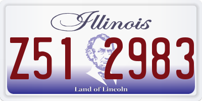 IL license plate Z512983
