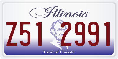 IL license plate Z512991