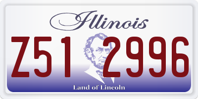 IL license plate Z512996