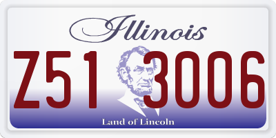 IL license plate Z513006