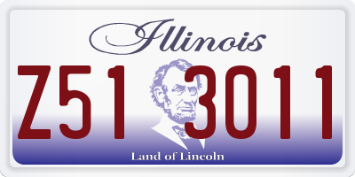 IL license plate Z513011