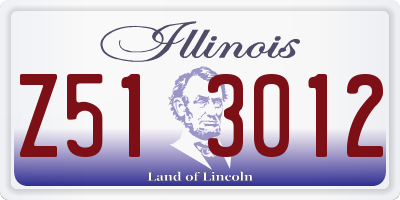 IL license plate Z513012