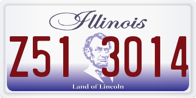 IL license plate Z513014
