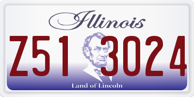 IL license plate Z513024