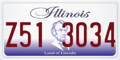 IL license plate Z513034