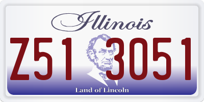 IL license plate Z513051