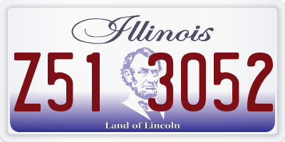 IL license plate Z513052