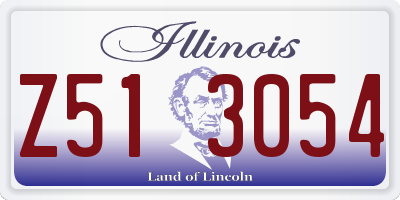 IL license plate Z513054