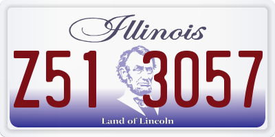 IL license plate Z513057