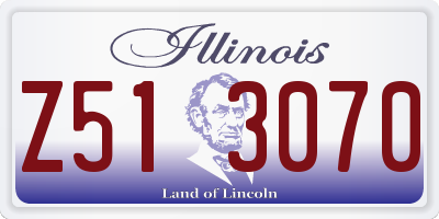 IL license plate Z513070
