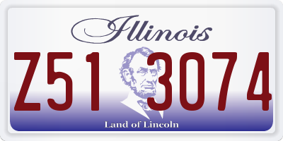 IL license plate Z513074