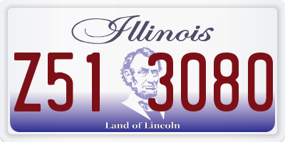 IL license plate Z513080